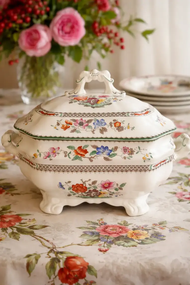 Spode “Chinese Rose” Dinner Service for Six